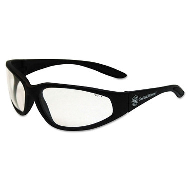 Smith & Wesson 38 Special Safety Eyewear, Clear Lens, Polycarbonate, Anti-Scratch, Black Frame (1 EA / EA)