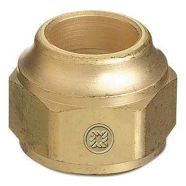 Western Enterprises Torch Tip Nut Replacements, Brass, 7/8 in - 20, Hex, Male (1 EA / EA)