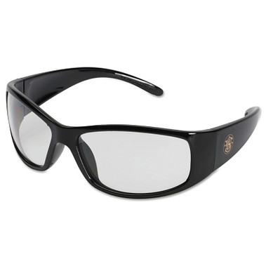 Smith & Wesson Elite Safety Glasses, Clear Polycarbonate Lens, Anti-Fog, Black, Nylon (1 PR / PR)