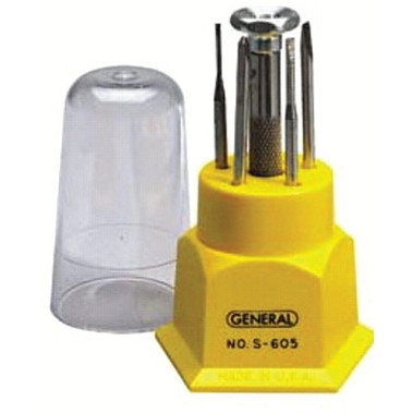 General Tools Screwdriver Sets, Phillips; Slotted, 5 Piece (5 SET / BOX)