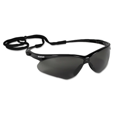 KleenGuard V30 Nemesis Safety Glasses, Smoke, Polycarbonate Lens, Anti-Fog, Black Frame/Temples, Nylon (1 PR / PR)