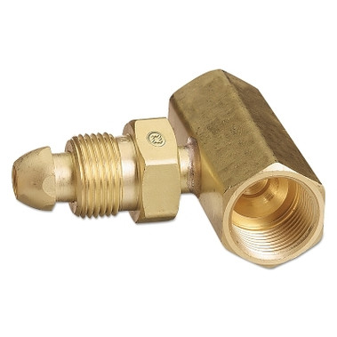 Western Enterprises Manifold Coupler Tees, Coupler w/Check Valve, Brass, Argon/Helium/Nitrogen (1 EA / EA)
