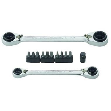 GEARWRENCH 13 Pc. QuadBox Double Box Ratcheting Wrench Sets, Metric (1 ST / ST)