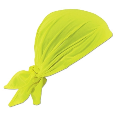 Ergodyne Chill-Its 6710CT Evaporative Cooling Triangle Hat with Cooling Towel, Hi-Vis Lime (6 EA / CA)