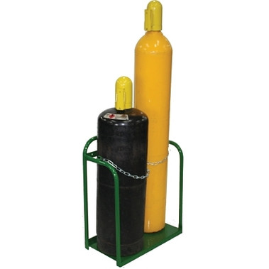 Saf-T-Cart Cylinder Racks, Holds 2 Cylinders, 9 1/2 in-12 1/2 in dia. (1 EA / EA)