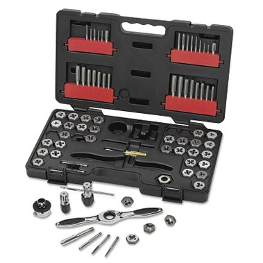 GEARWRENCH 75 Piece Combination Ratcheting Tap and Die Drive Tool Set, Inch/Metric, Hex (1 ST / ST)