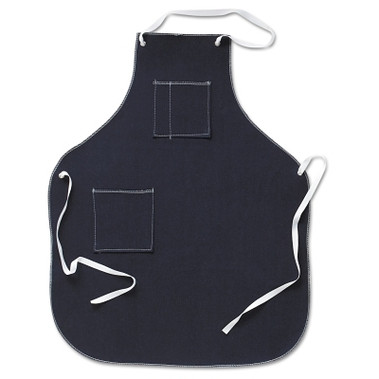 Ansell CPP Shop Aprons, 36 in x 28 in, Denim, Blue (72 EA / CA)