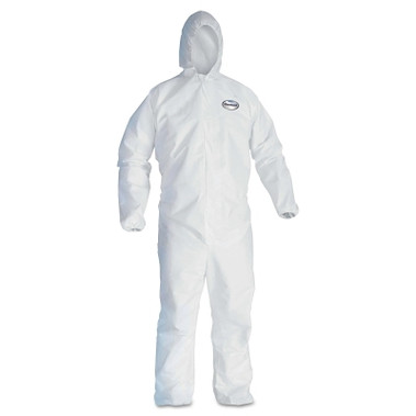 Kimberly-Clark Professional KLEENGUARD A30 Breathable Splash & Particle Protection Coveralls, 2XL, Hood/Boot (25 PR / CA)
