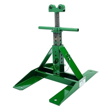 Greenlee Reel Jack Stand, 22 in to 54 in H, 2500 lb Capacity, 46 in to 96 in dia Reel, Steel (1 EA / EA)