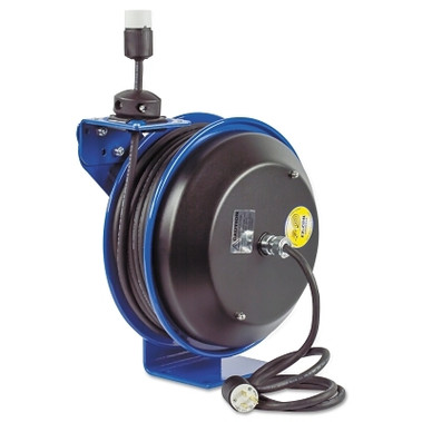 Coxreels EZ-Coil Power Cord Reels, 16/3 AWG, 13 A, 50 ft (1 EA / EA)