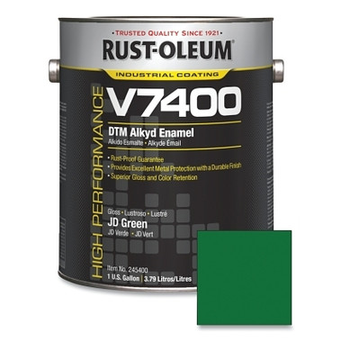 Rust-Oleum High Performance V7400 System DTM Alkyd Enamel,1 Gal,John Deere Green,High-Gloss (2 CN / CA)