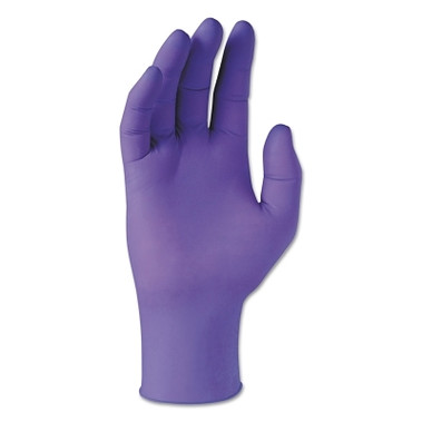 Kimtech Purple Nitrile Disposable Exam Gloves, Beaded Cuff, Unlined, X-Large, 6 mil (90 EA / BX)