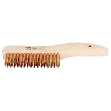 Pferd Shoe Handle Scratch Brushes, 10 1/4 in, 4 X 16, Bronze, Shoe, Hardwood (12 EA / BX)