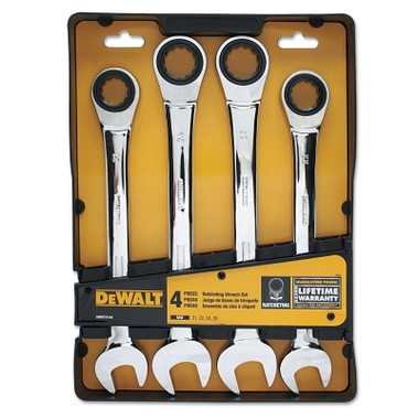 DeWalt 4 Piece Ratcheting Combo Wrench Set, Metric (2 ST / CA)