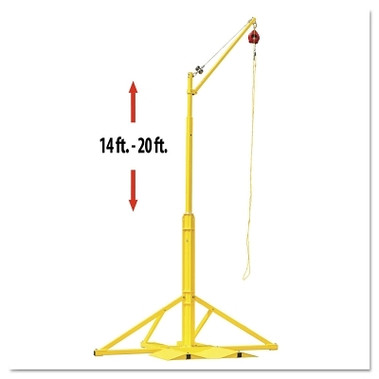 Honeywell Miller SkyORB Overhead Rotational Boom Anchor, Steel/Polyethylene, 310 lb Load Cap (1 EA / EA)