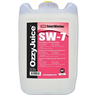 SmartWasher OzzyJuice SW-7 Parts/Brake Cleaning Solution, 5-gal, Jug, Mild Scent (5 GA / JU)