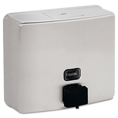 Bobrick ConturaSeries Surface-Mounted Soap Dispenser, 40oz, Stainless Steel Satin (1 EA / EA)