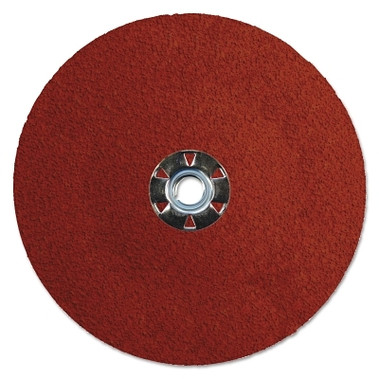 Weiler Tiger Ceramic Resin Fiber Discs, 7 in Dia, 5/8 Arbor, 36 Grit, Ceramic (25 EA / BX)