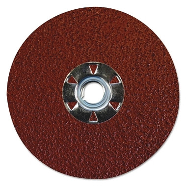Weiler Tiger Aluminum Resin Fiber Discs, 4 1/2 in, 5/8 Arbor, 24 Grit, Aluminum Oxide (25 EA / BX)