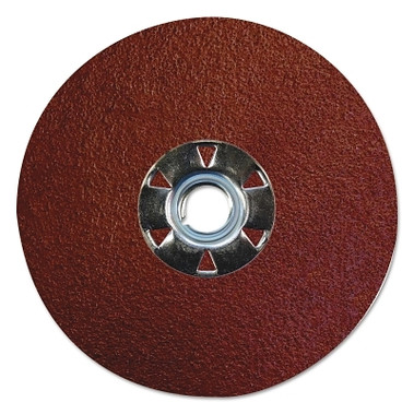 Weiler Tiger Aluminum Resin Fiber Discs, 4 1/2 in, 5/8 Arbor, 120 Grit, Aluminum Oxide (25 EA / BX)