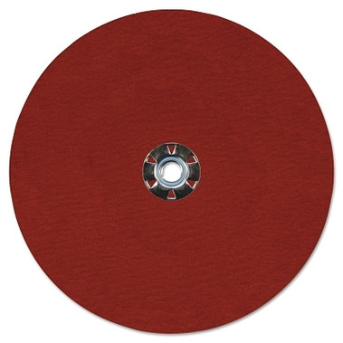 Weiler Tiger Ceramic Resin Fiber Discs, 9 in Dia, 5/8 Arbor, 60 Grit, Ceramic (25 EA / BX)