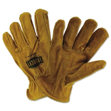 West Chester Ironcat Driver Gloves, Cowhide Leather, Large, Bourbon (72 PR / CA)