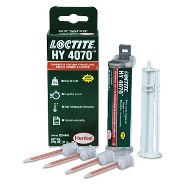 Loctite HY 4070 Hybrid Gel Adhesives, 10 mL Cartridge, Clear, 10/Case (10 EA / CA)