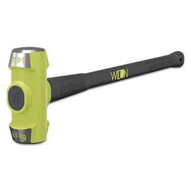 Wilton B.A.S.H Unbreakable Handle Sledge Hammers, 14 lb Head, 24 in Handle, Green (1 EA / EA)