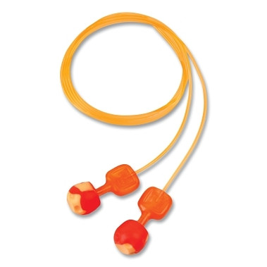 Howard Leight by Honeywell TrustFit Pod Earplugs, Foam, Orange, Corded (100 PR / BX)
