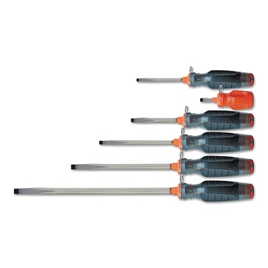 Proto Duratek Tether-Ready Slotted Screwdriver Sets, 3 1/2 in - 13 in Long (1 EA / EA)