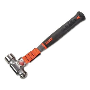 Proto Tether-Ready AntiVibe Ball Pein Hammers, Straight Handle, Fiberglass, 12 7/8 in (1 EA / EA)