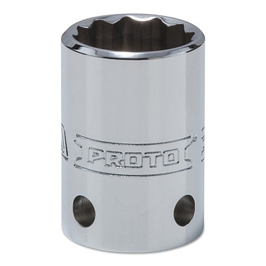 Proto Tether-Ready Drive Deep Sockets, 1/2 in Drive, 3/4 in, 1 1/2 in L, 12 Points (1 EA / EA)