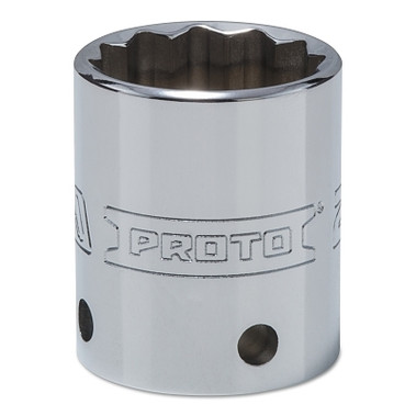 Proto Tether-Ready Drive Deep Sockets, 1/2 in Drive, 27 mm, 1 43/64 in L, 12 Points (1 EA / EA)