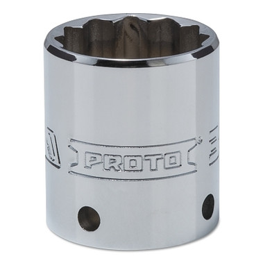 Proto Tether-Ready Drive Deep Sockets, 1/2 in Drive, 30 mm, 1 25/32 in L, 12 Points (1 EA / EA)