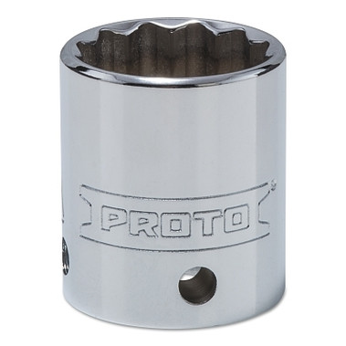 Proto Tether-Ready Drive Deep Sockets, 1/2 in Drive, 1 in, 1 9/16 in L, 12 Points (1 EA / EA)