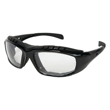 MCR Safety Hornet DX Safety Glasses, Clear Lens, Duramass Anti-Fog, Black Frame (12 PR / DZ)