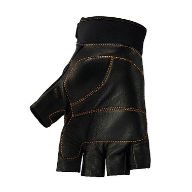 Ergodyne ProFlex 901 Impact-Half Finger Gloves, Leather, Neoprene, X-Large, Black (1 PR / PR)