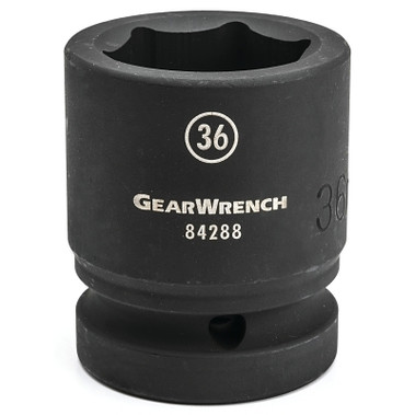 GEARWRENCH 1 in Drive 6 Point Standard Impact Sockets, 36 mm (1 EA / EA)