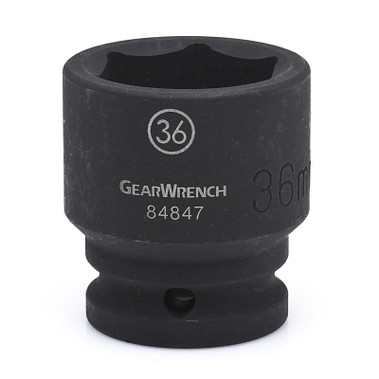 GEARWRENCH 6 Point Standard Impact Metric Sockets, 3/4 in Dr, 17 mm Opening (1 EA / EA)