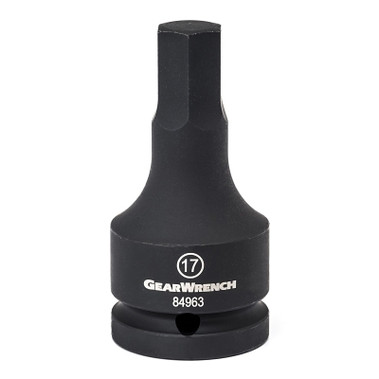 GEARWRENCH Hex Bit Impact Metric Sockets, 3/4 in Dr, 14 mm Opening (1 EA / EA)