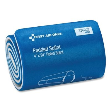 First Aid Only Padded Splint, 4 in x 24 in, Blue/White (1 EA / EA)