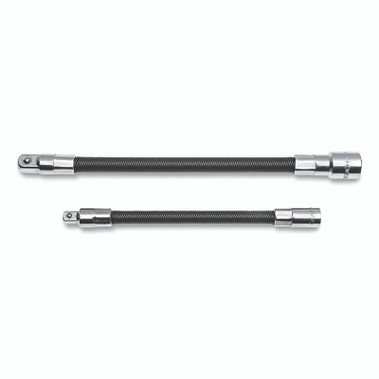 GEARWRENCH Flexible 2-Piece Extension Set, Full Polish Chrome, Alloy Steel, 1/4 in, 3/8 in (1 ST / ST)