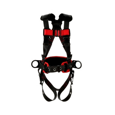 DBI-SALA Protecta Construction Style Positioning Harness, Standard, D-Rings, Leg Buckles, Small, Pass-Through Chest Connection (1 EA / EA)