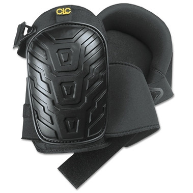 CLC Custom Leather Craft Professional Tread-Pattern Kneepads, Slide Buckle, Black (1 PR / PR)