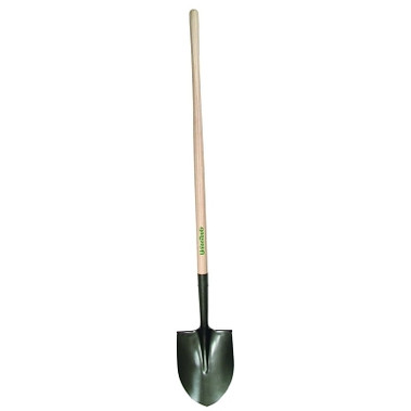 UnionTools Round Point Shovel, 9.25 in L x 7.375 in W blade, Hardwood, Long (6 EA / CA)