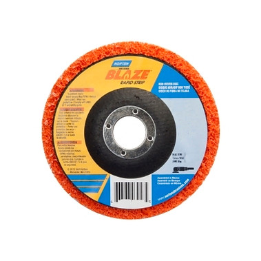 Norton Bear-Tex Blaze Rapid Non-Woven Depressed Center Discs, 4-1/2 in x 7/8 in, 12000 RPM (10 EA / BX)