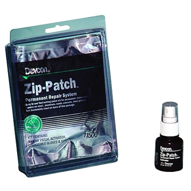 Devcon Zip-Patch Adhesive Patch Kit, 4 in x 9 in Patch, Brown (1 KIT / KIT)