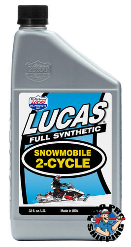 Lucas Oil Synthetic 2-Cycle Snowmobile Oil, 32 fl oz. (6 BTL / CS)