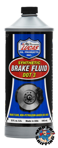 Lucas Oil Synthetic Brake Fluid DOT 3, 32 fl oz. (12 BTL / CS)