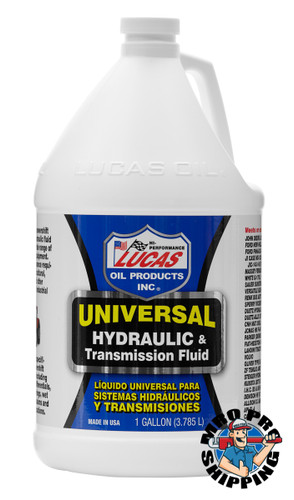 Lucas Oil Universal Hydraulic & Transmission Fluid, 1 Gallon (4 BTL / CS)